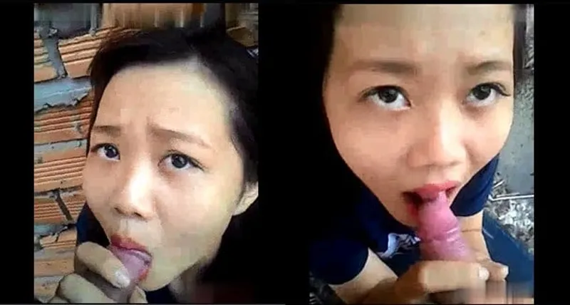 Tình nhân bú củ khoải ở vườn sau nhà